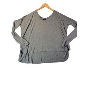 Gray Long Sleeve Women's Top